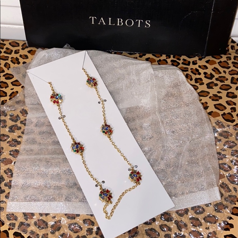 🎁TALBOTS JEWELED NECKLACE NEW IN BOX 🎁